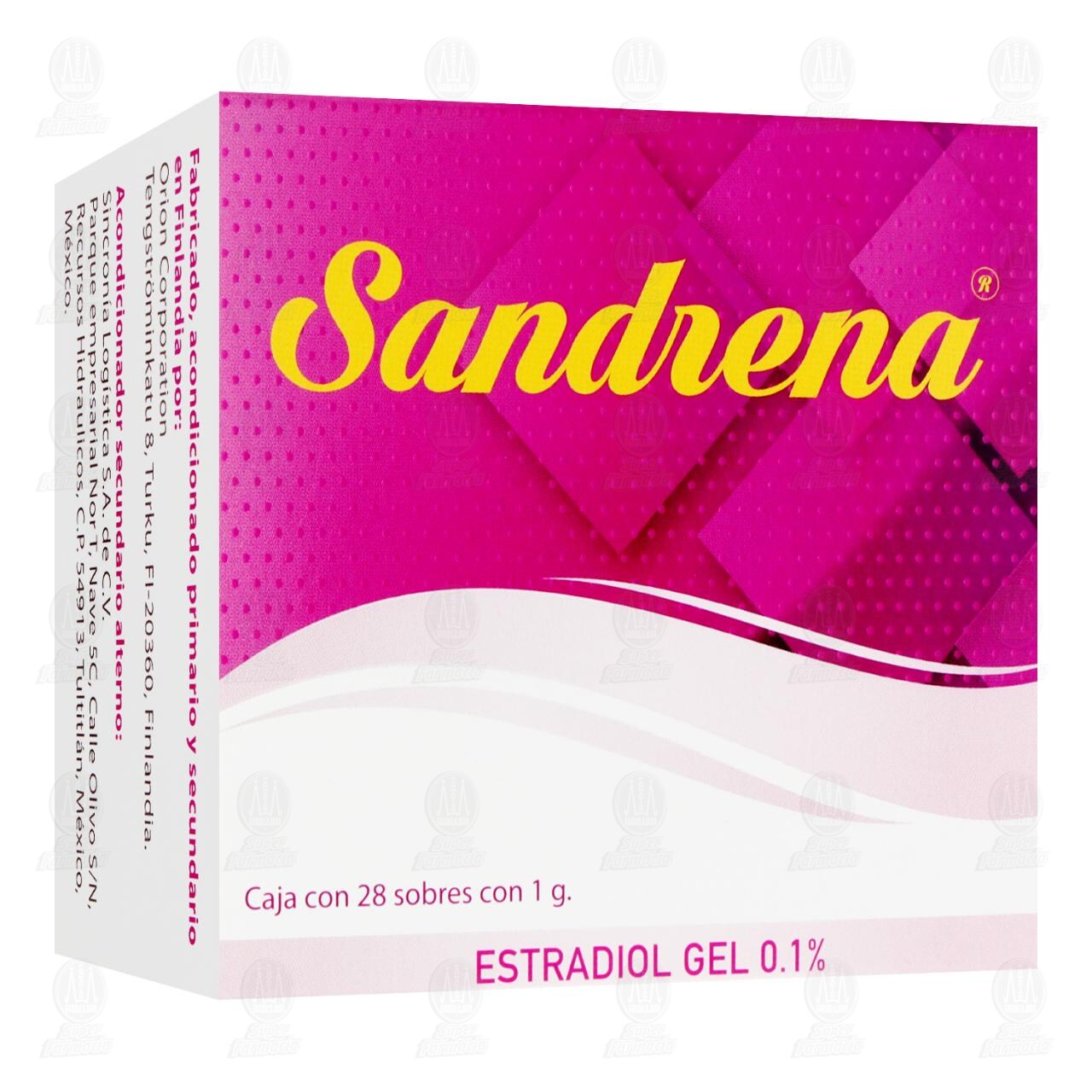 Sandrena 0.1% Gel, 28 Sobres de 1 gr c/u. image number 0