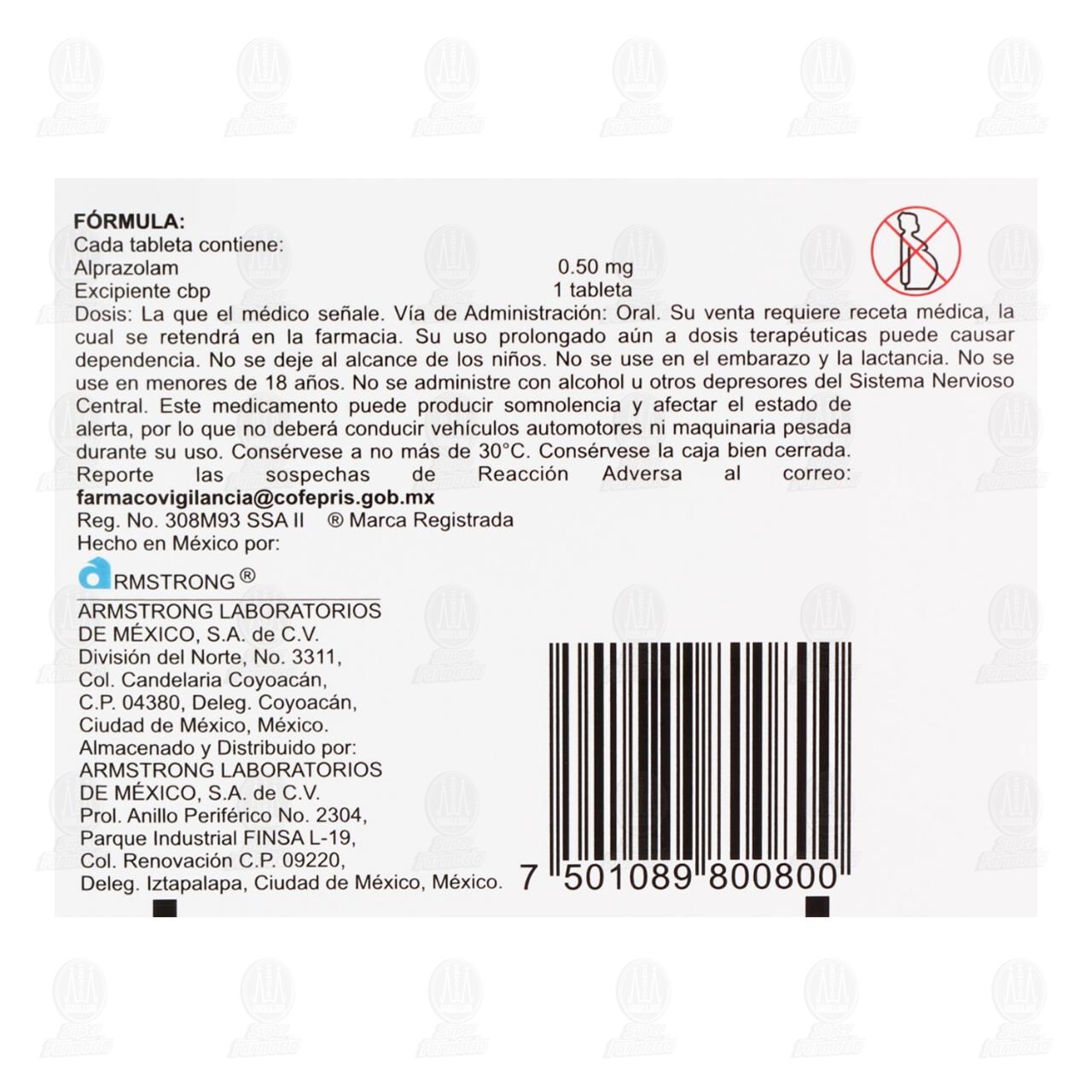 Neupax 0.50 mg, 30 Tabletas. image number 2