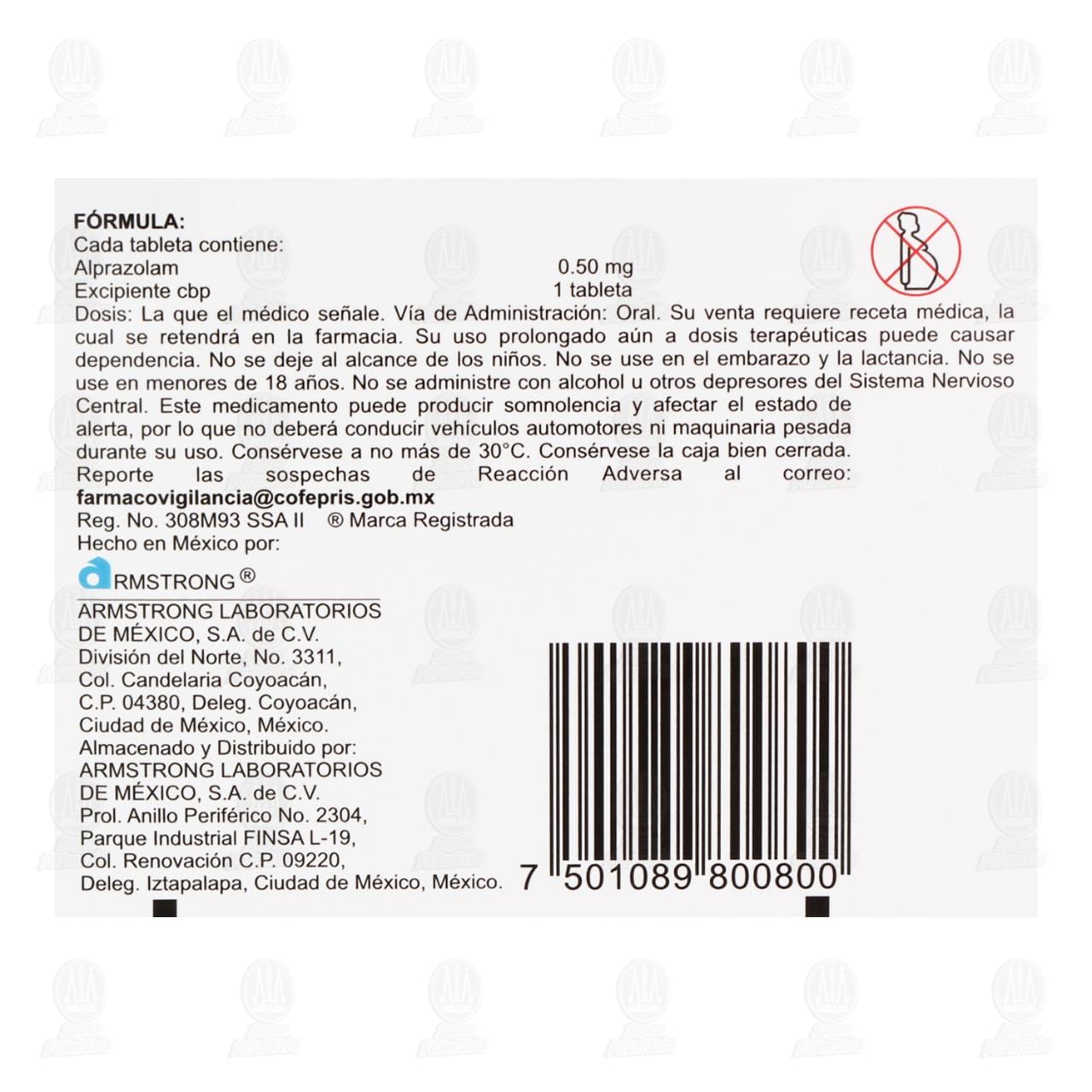 Neupax 0.50 mg, 30 Tabletas. image number 2