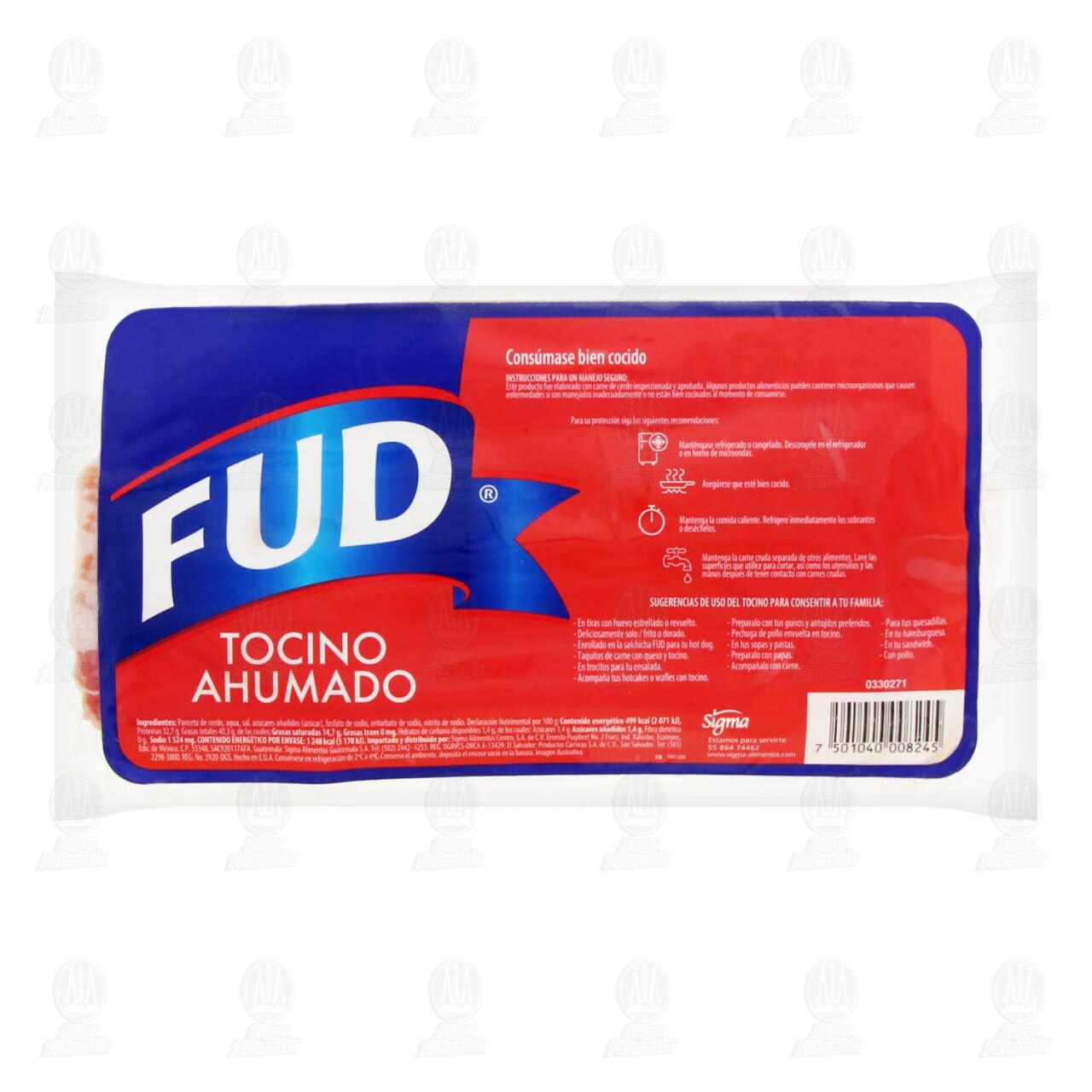 Tocino Fud Ahumado, 250 gr. image number 1