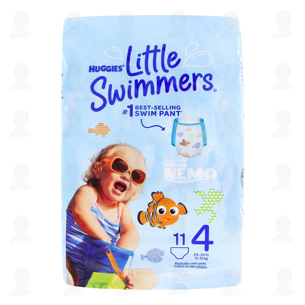 Calzón para Nadar Huggies Little Swimmers Talla 4 Desechables, 11 pzas. image number 1