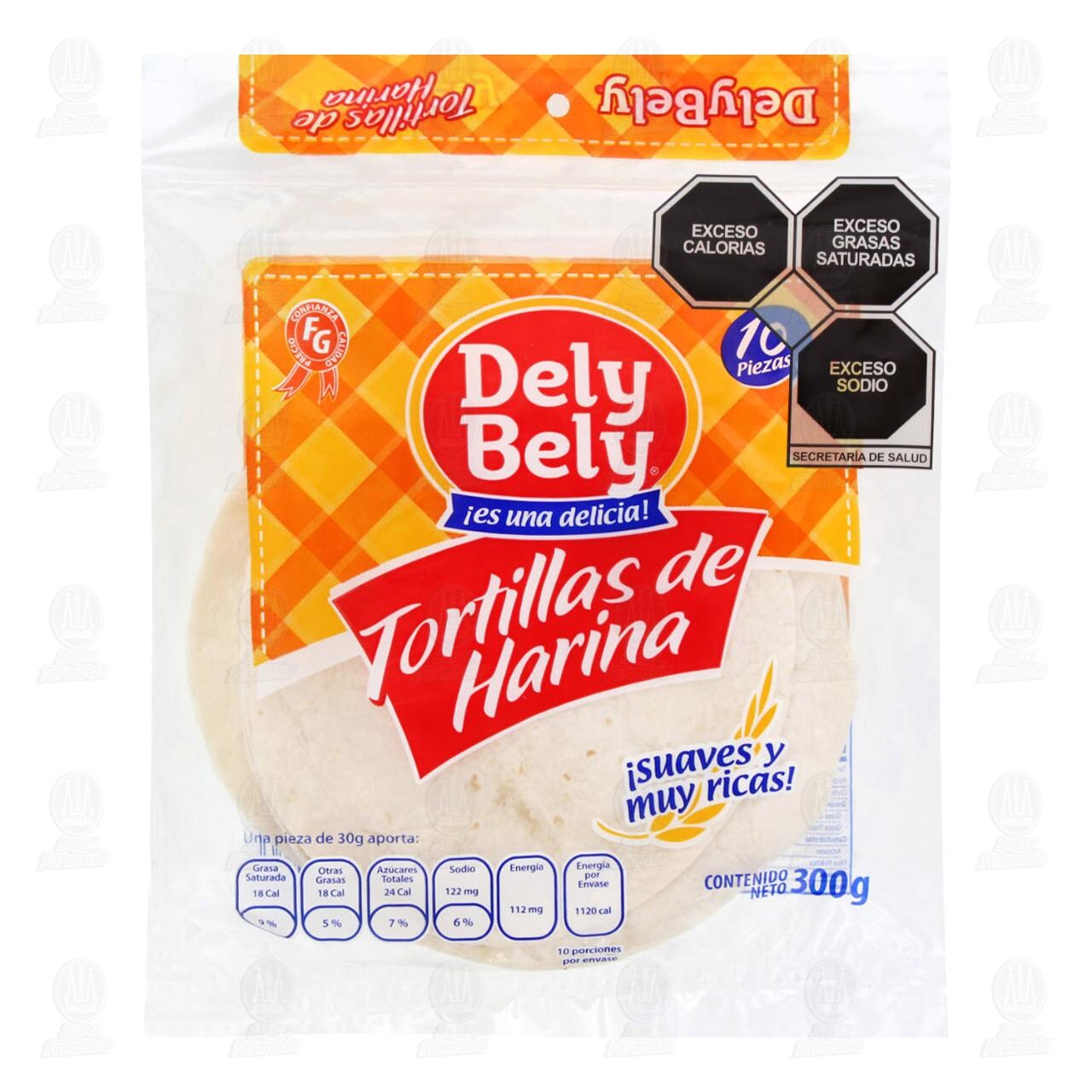 Tortillas Dely Bely de Harina, 300 gr.
