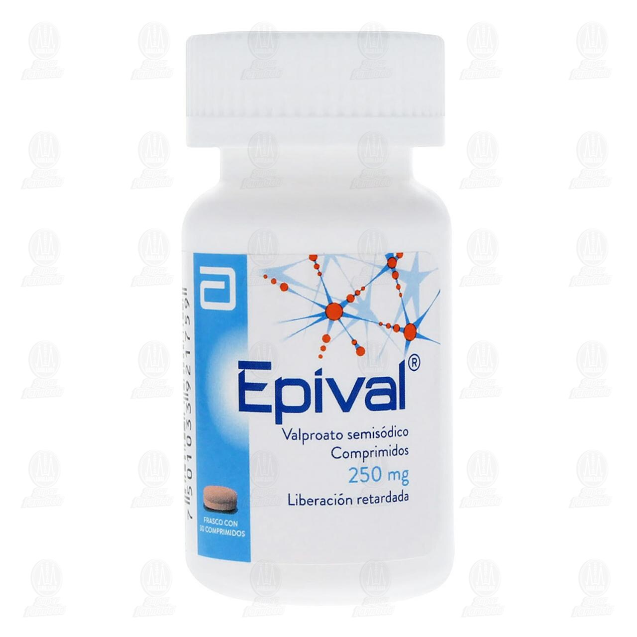 Epival 250 mg, 30 Comprimidos. image number 1