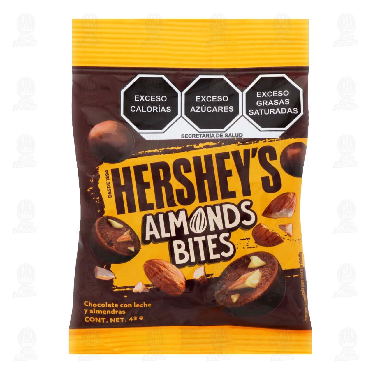 Chocolate Hershey's Almonds Bites,  43 gr. image number 0