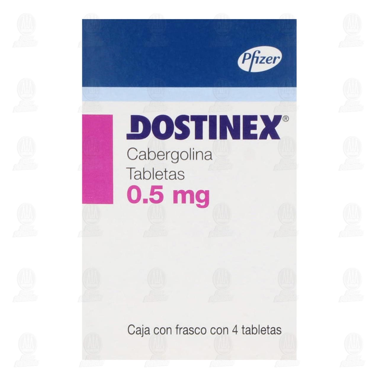 Dostinex 0.5 mg, 4 Tabletas. image number 1