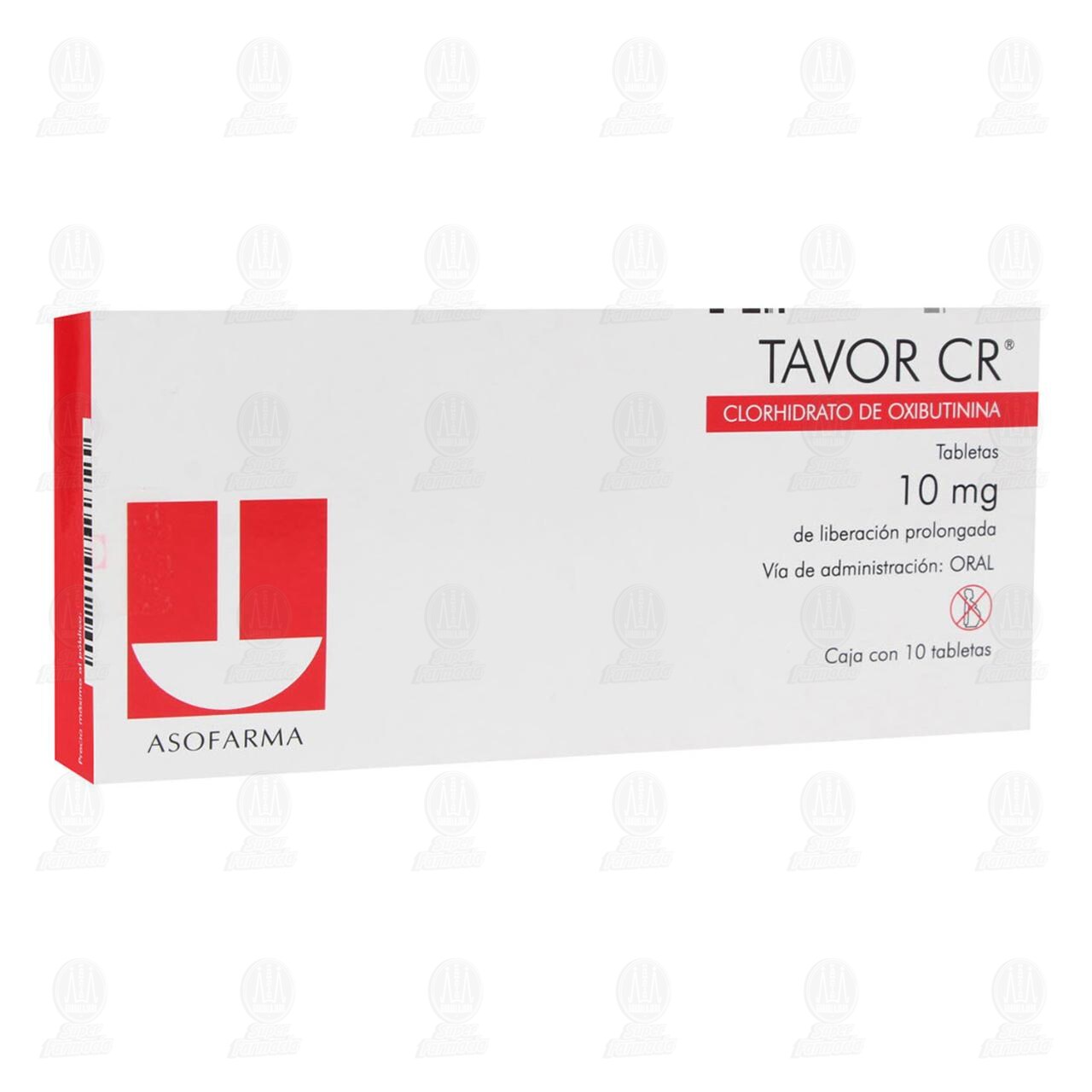 Tavor CR 10 mg, 10 Tabletas. image number 0