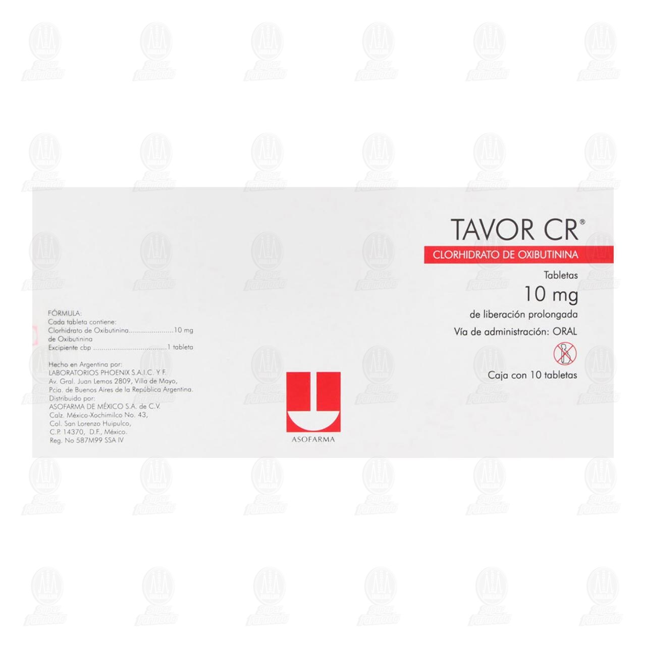 Tavor CR 10 mg, 10 Tabletas. image number 2