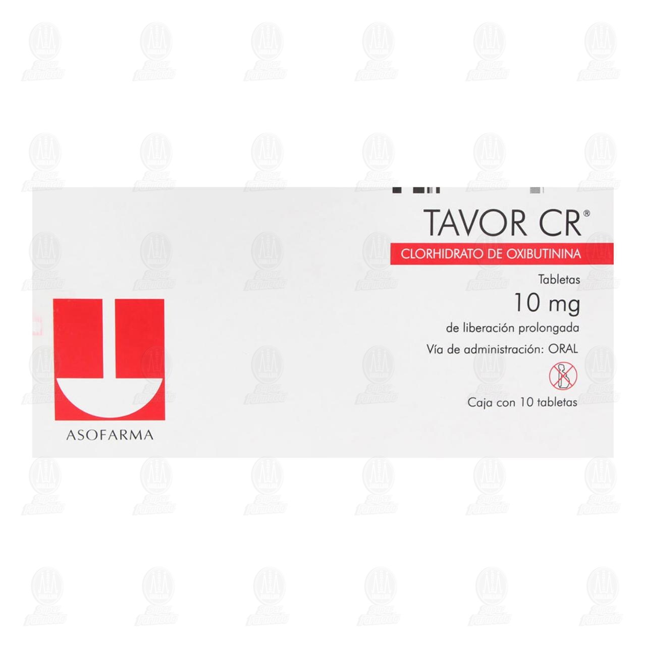 Tavor CR 10 mg, 10 Tabletas. image number 1