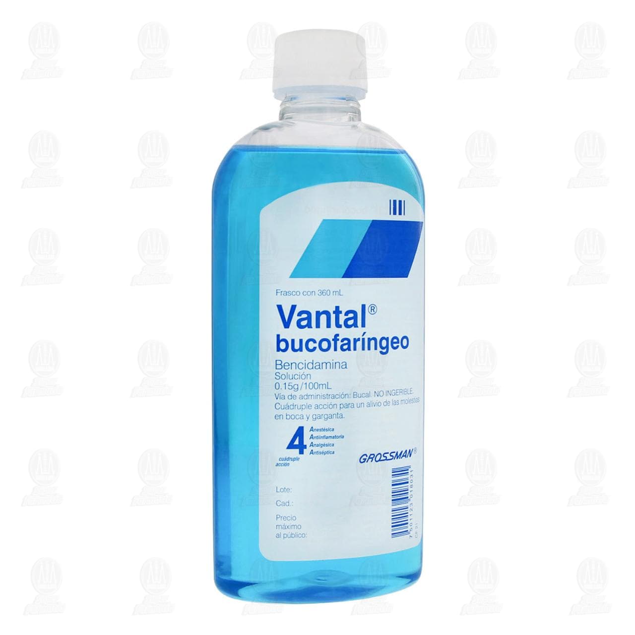 Vantal Bucofar&iacute;ngeo 0.15mg/100ml Soluci&oacute;n, 360 ml. image number 0