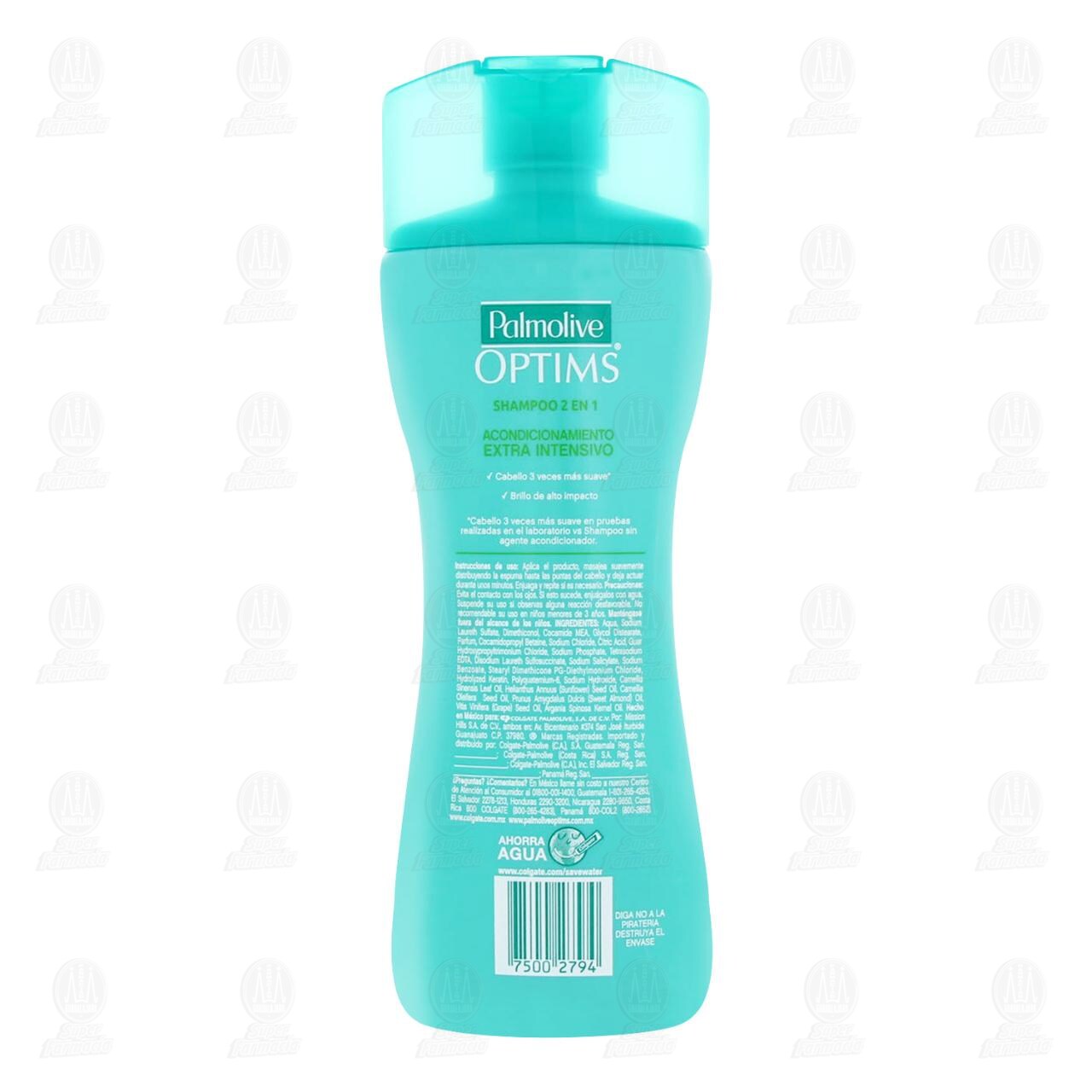 Shampoo Palmolive Optims 2 en 1 Nivel 4 Extra Intensivo, 200 ml. image number 2