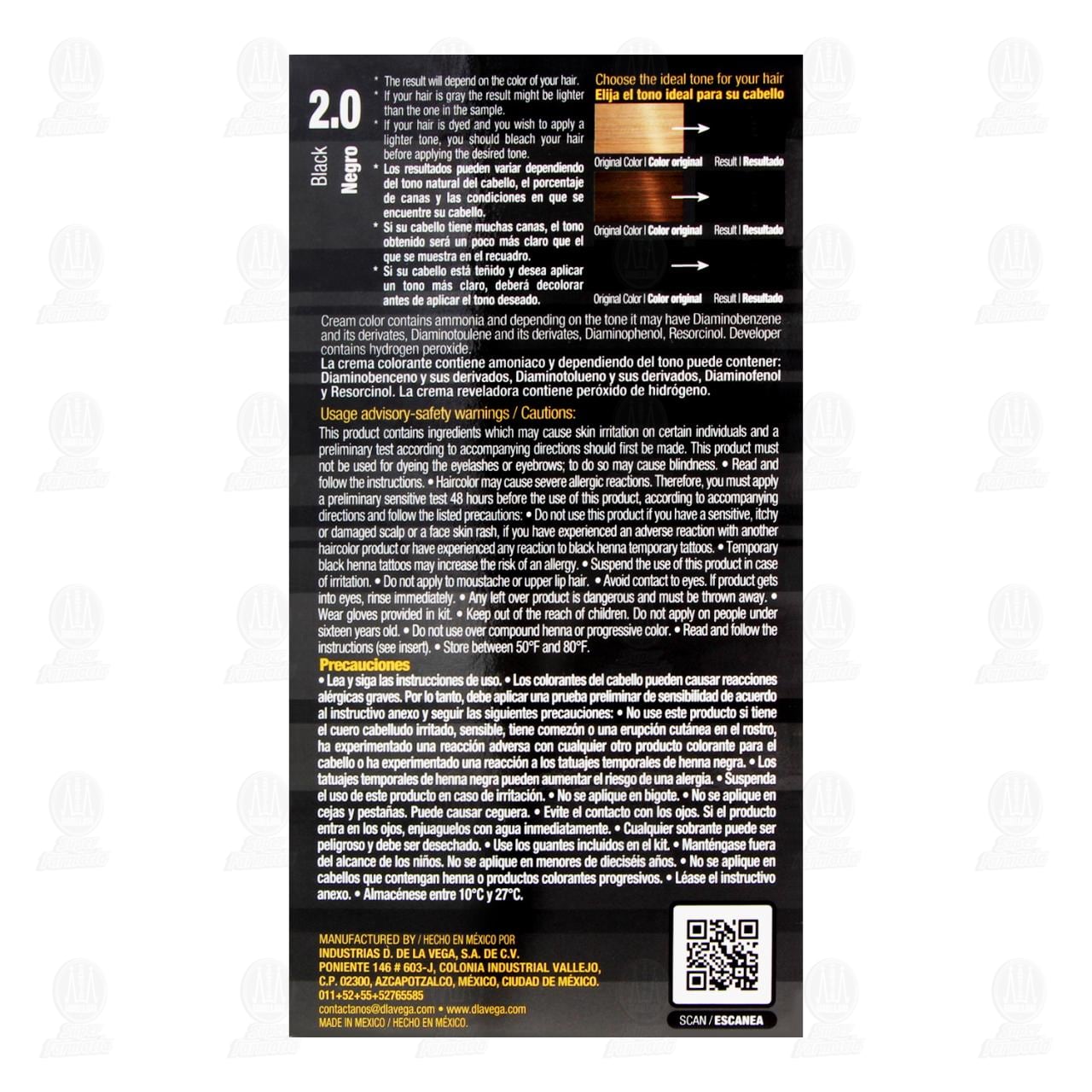 Tinte D de la Vega Color Negro 2.0, 1 pz. image number 2