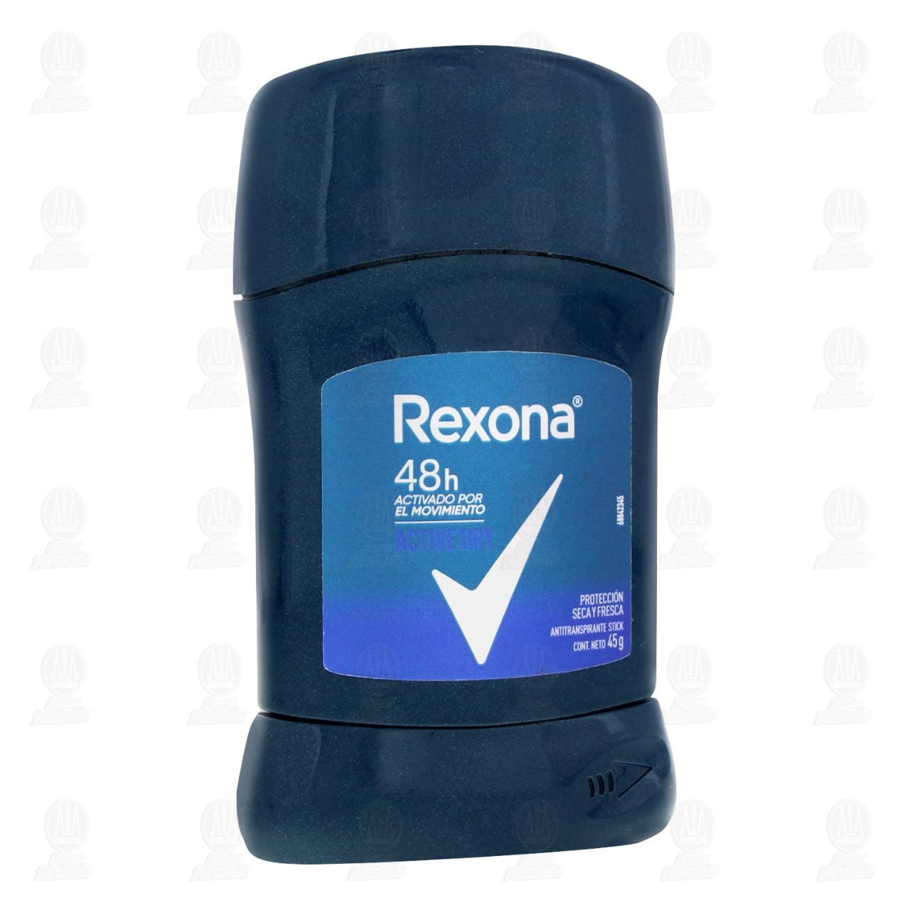 Antitranspirante Rexona Men Active Dry en Barra, 45 gr.