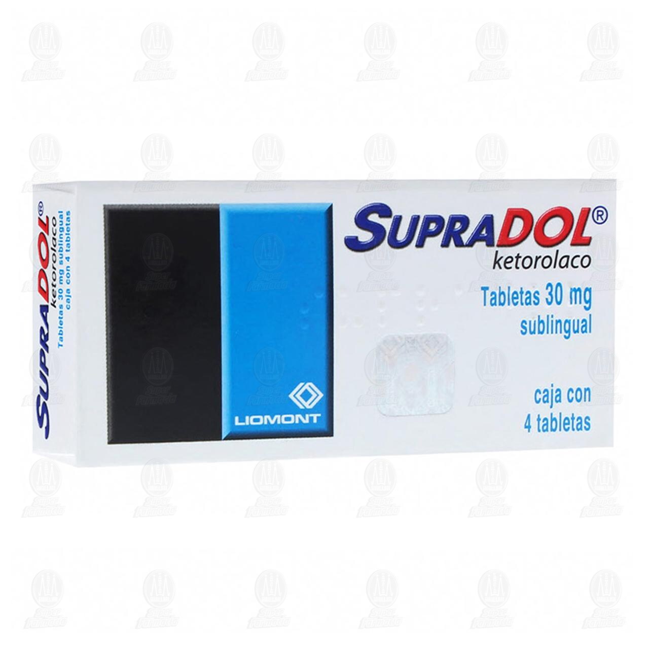 Supradol 30 mg, 4 Tabletas.