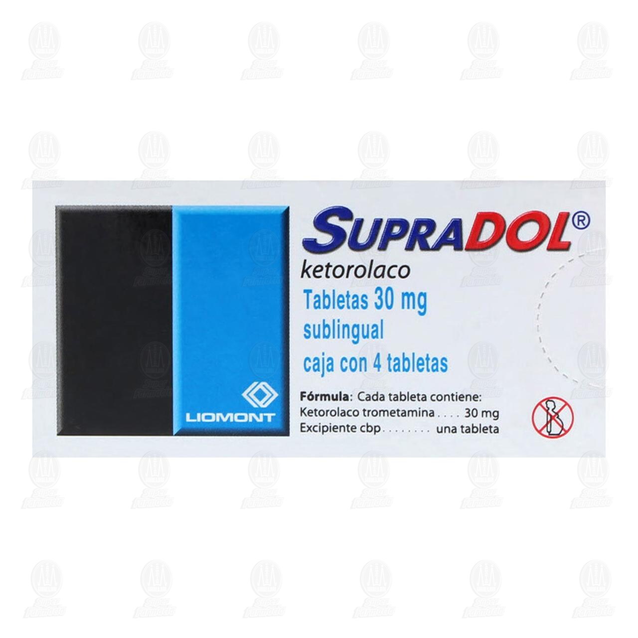 Supradol 30 mg, 4 Tabletas. image number 2