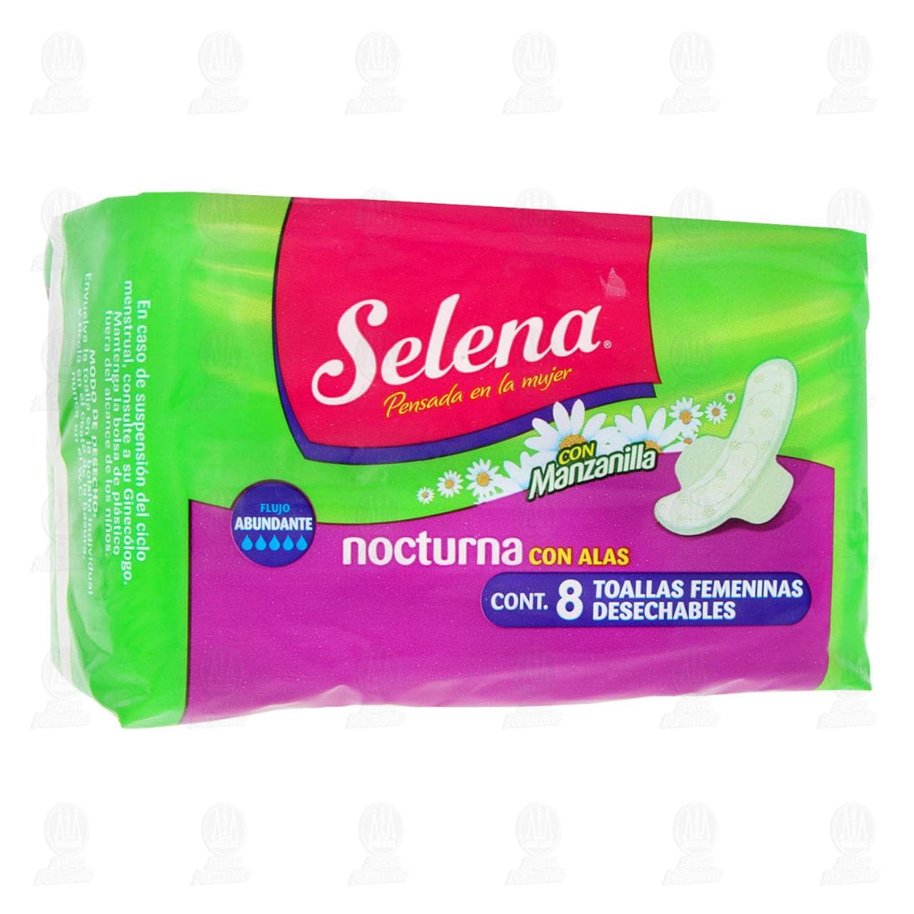 Imagen para Toallas Femeninas Selena Nocturna con Alas, 8 pzas.