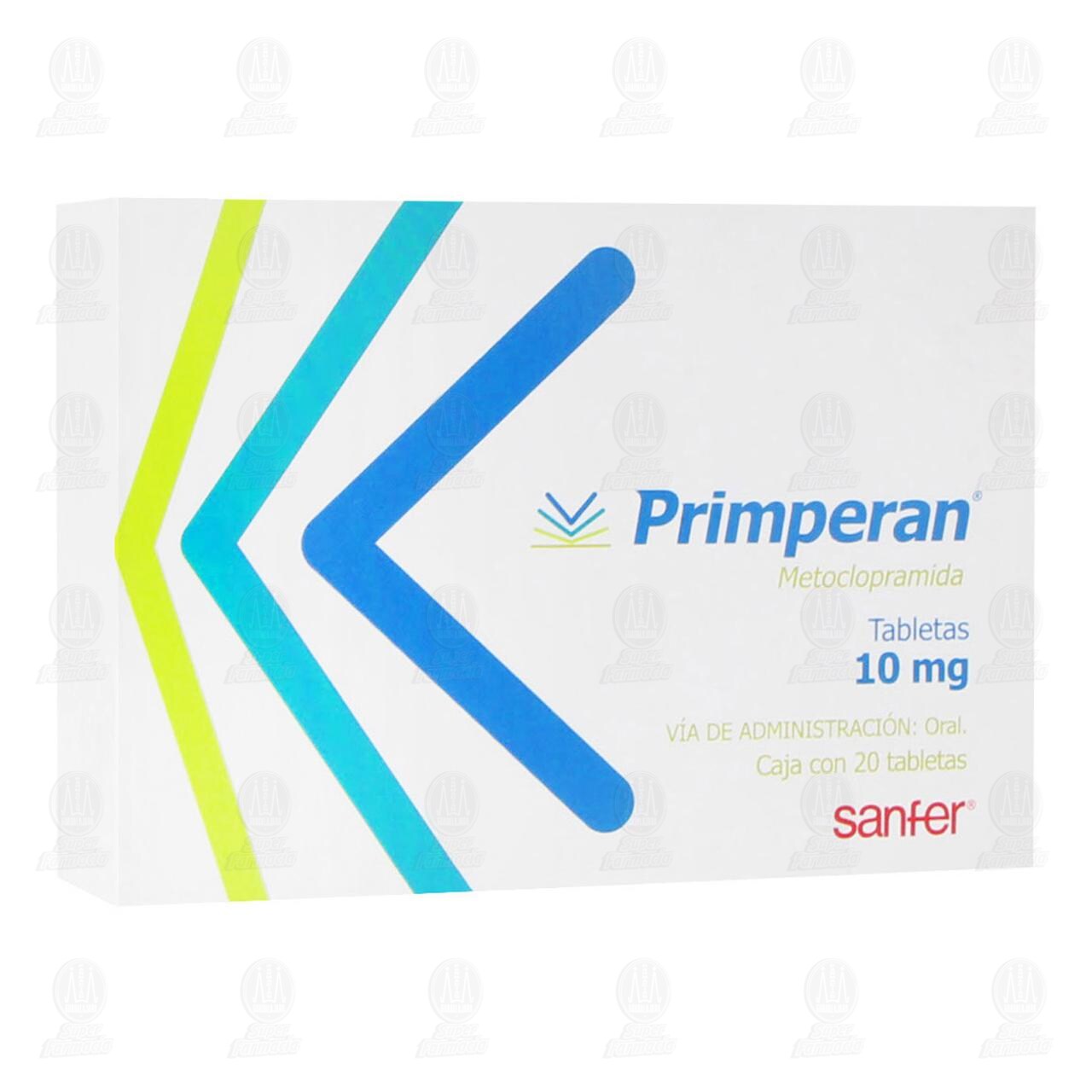 Primperan 10 mg, 20 Tabletas. image number 0