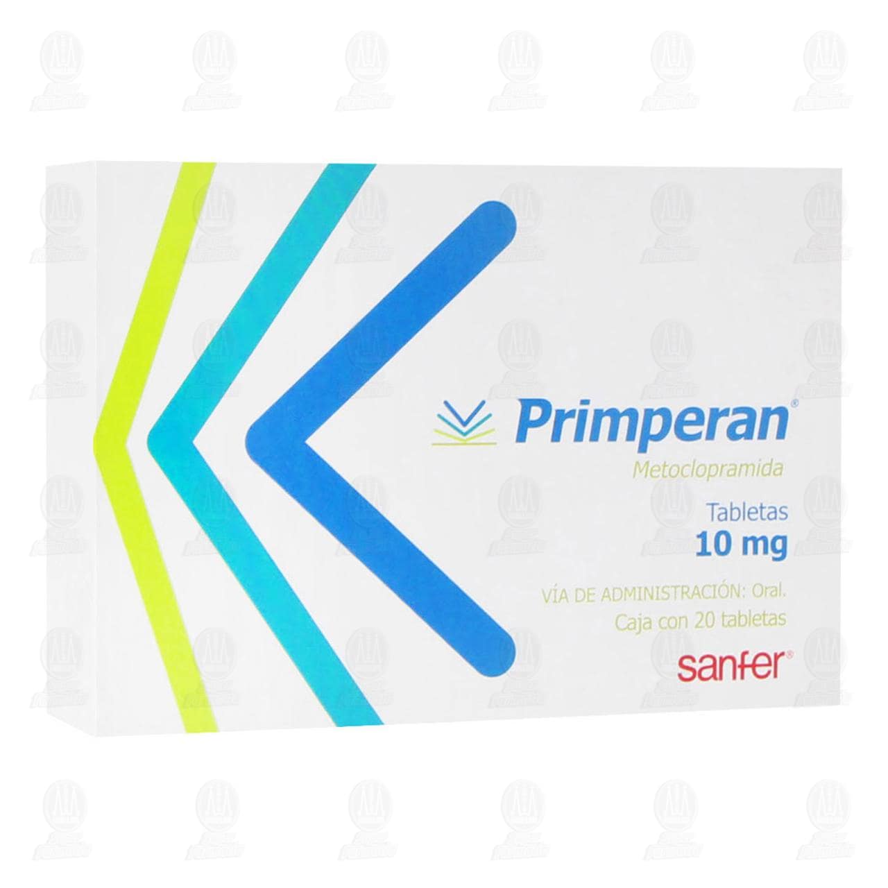 Primperan 10 mg, 20 Tabletas. image number 0