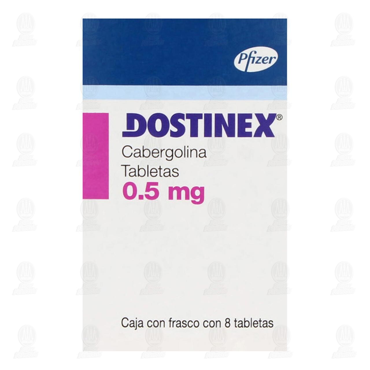 Dostinex 0.5 mg, 8 Tabletas. image number 1