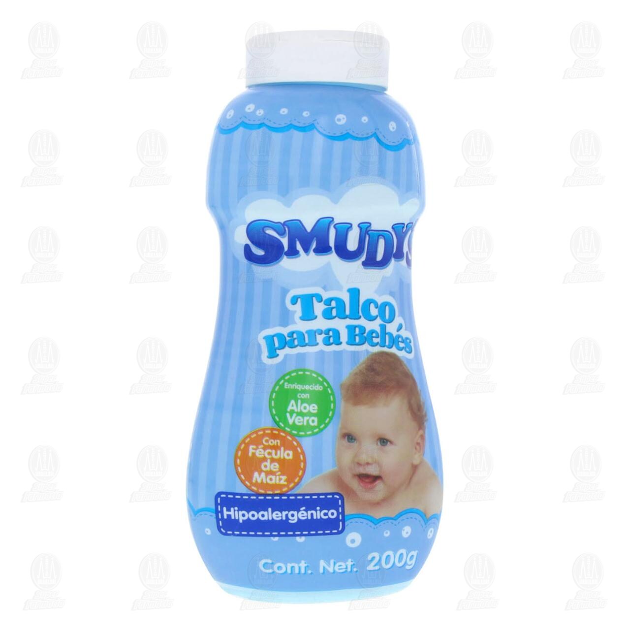 Talco para Bebé Smudy's Hipoalergénico, 200 gr.