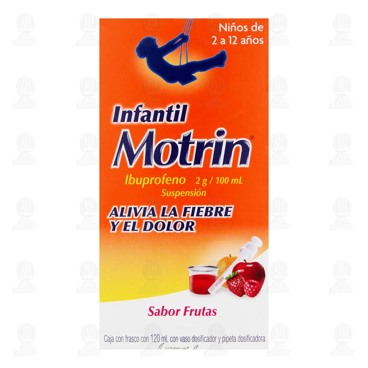 Motrin Suspensi&oacute;n Infantil 2gr/100ml Sabor Frutas, 120 ml. image number 2