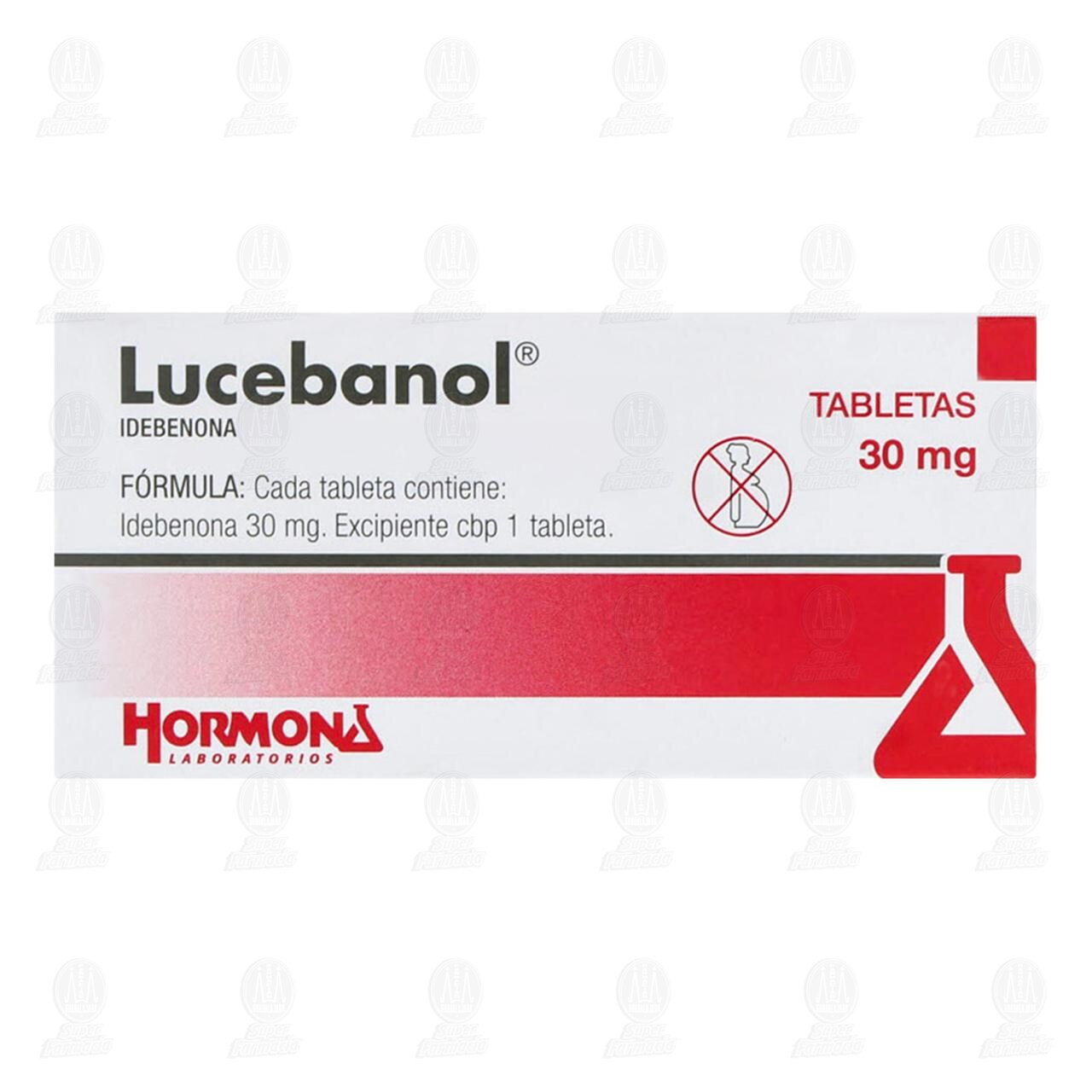 Lucebanol 30 mg, 30 Tabletas. image number 1