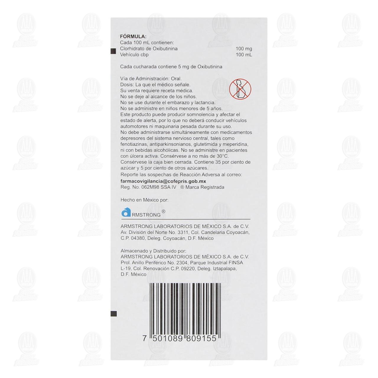 Nefryl 100mg/100ml Jarabe, 120 ml. image number 2