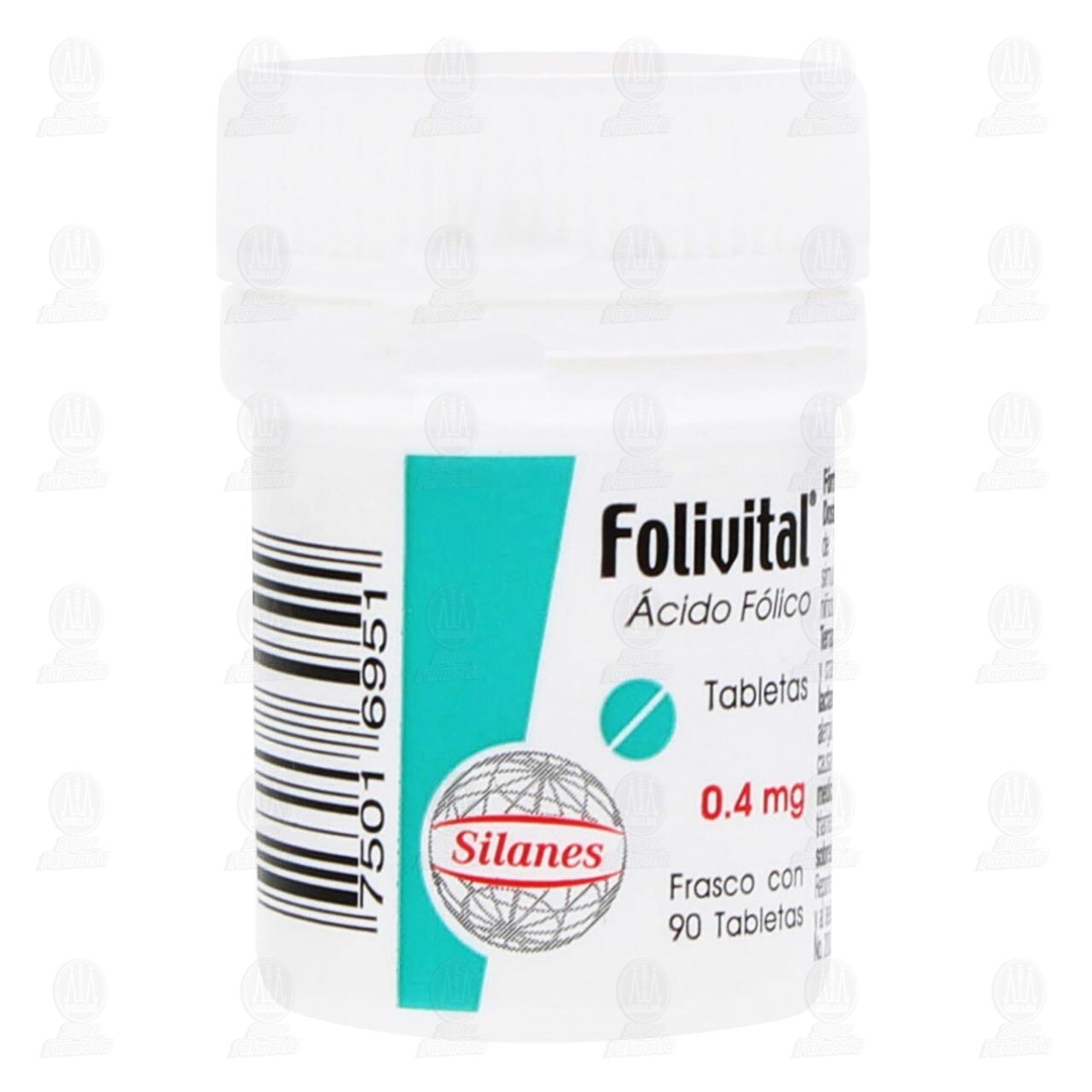 Folivital 0.4 mg, 90 Tabletas.