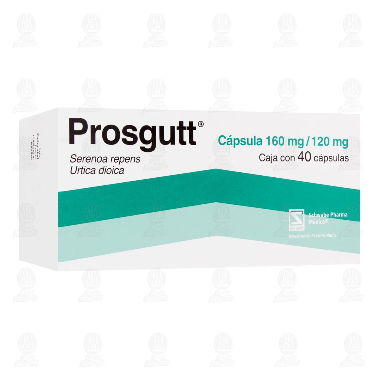 Prosgutt 160mg/120mg, 40 Cápsulas.