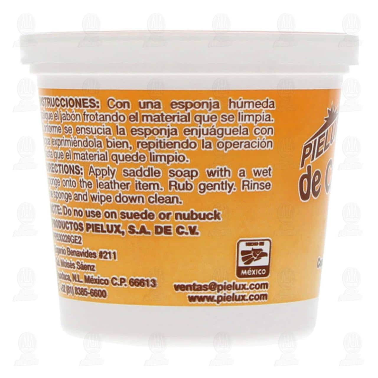 Jab&oacute;n de Calabaza Pielux para Art&iacute;culos de Piel, 115 gr. image number 3