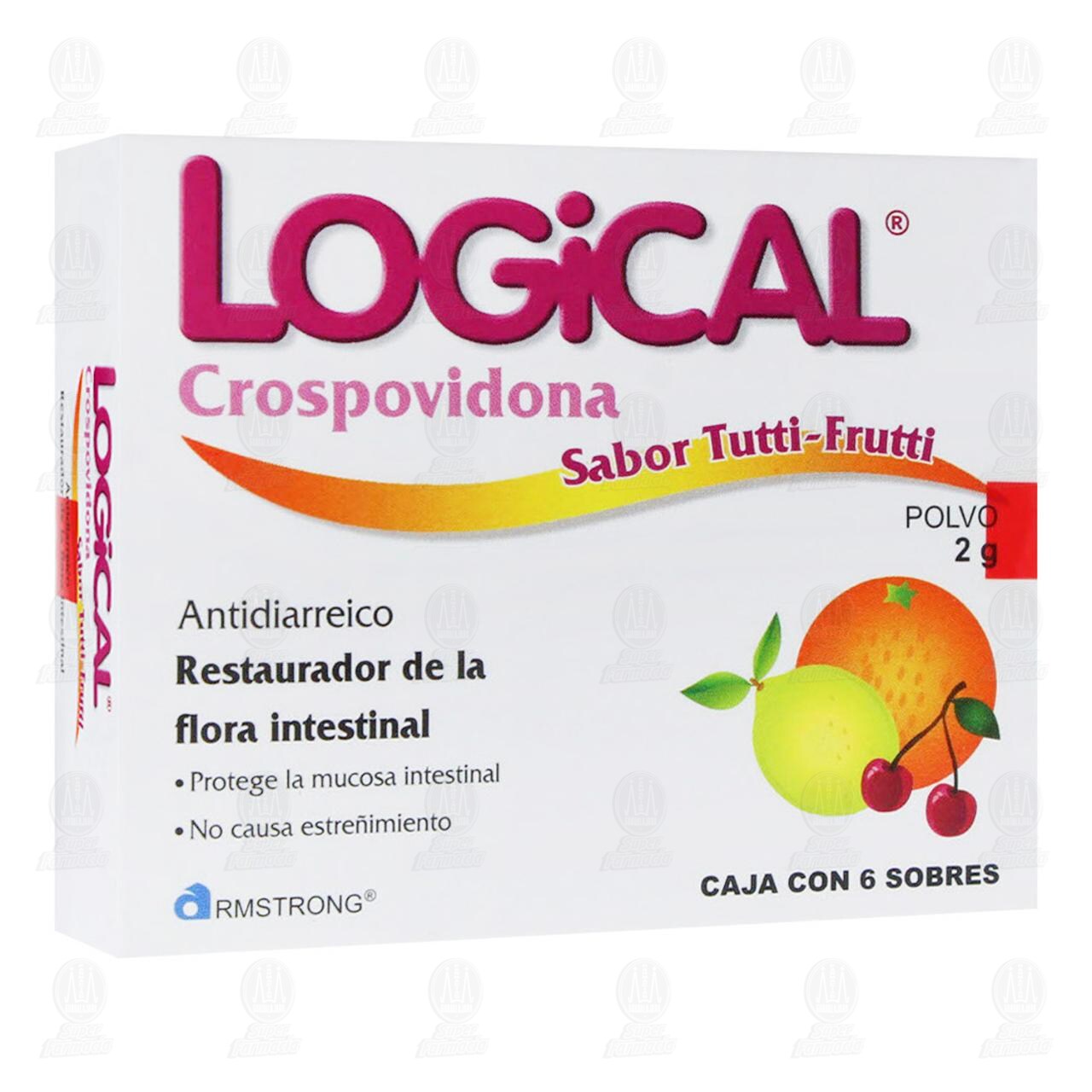 Logical 2 gr Sabor Tutti-frutti, 6 Sobres.