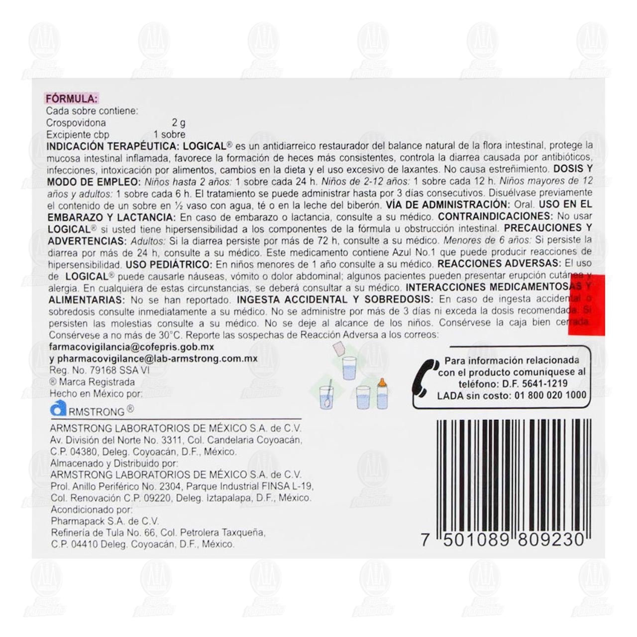 Logical 2 gr Sabor Tutti-frutti, 6 Sobres. image number 2