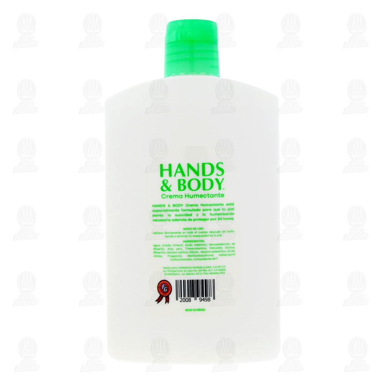 Crema Corporal Hands & Body Humectante con S&aacute;bila, 480 ml. image number 2