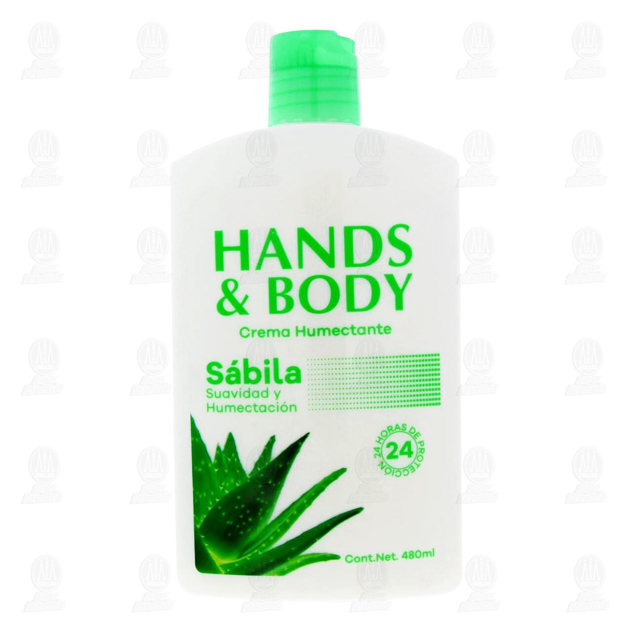 Crema Corporal Hands & Body Humectante con S&aacute;bila, 480 ml. image number 1