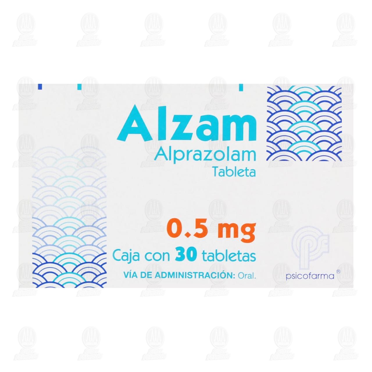 Alzam 0.5mg, 30 Tabletas. image number 1