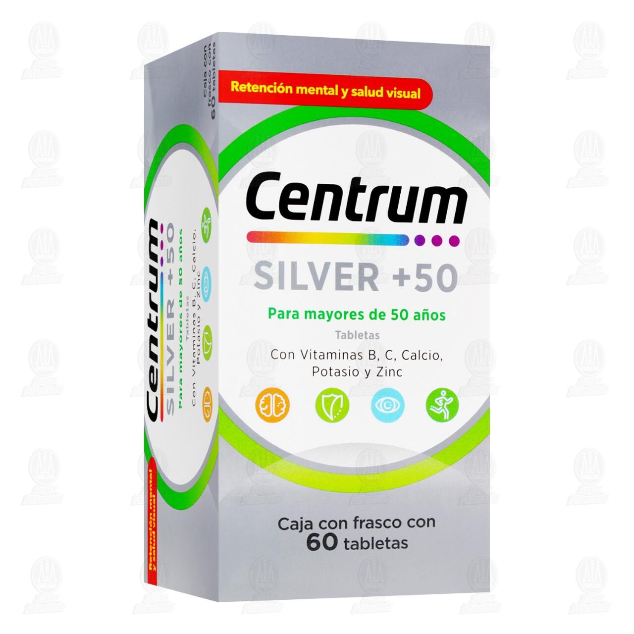 Centrum Silver +50, 60 Tabletas.