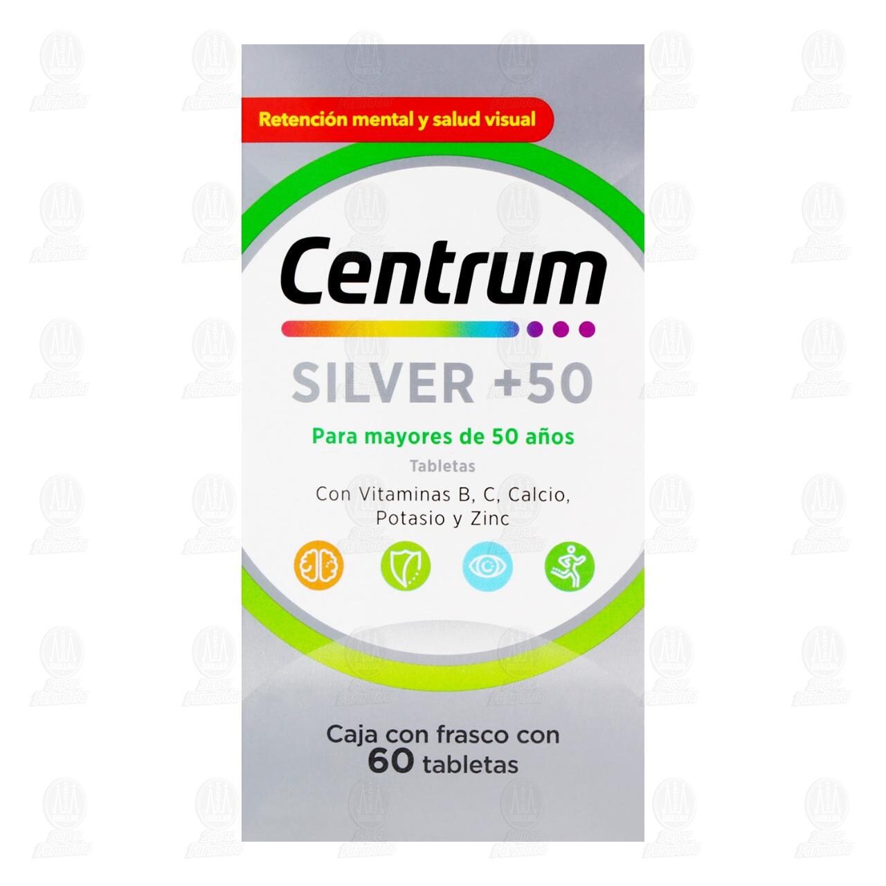 Centrum Silver +50, 60 Tabletas. image number 1