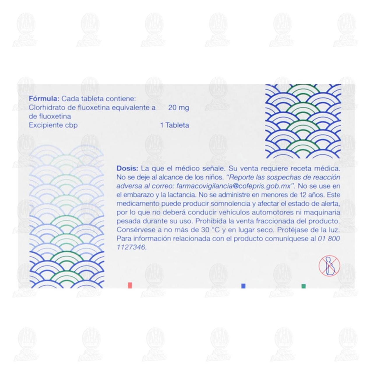 Fluoxac 20 mg, 10 Tabletas. image number 2