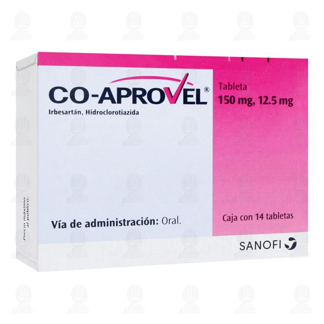Imagen para Coaprovel 150mg/12.5mg Caja con 14 Tabletas