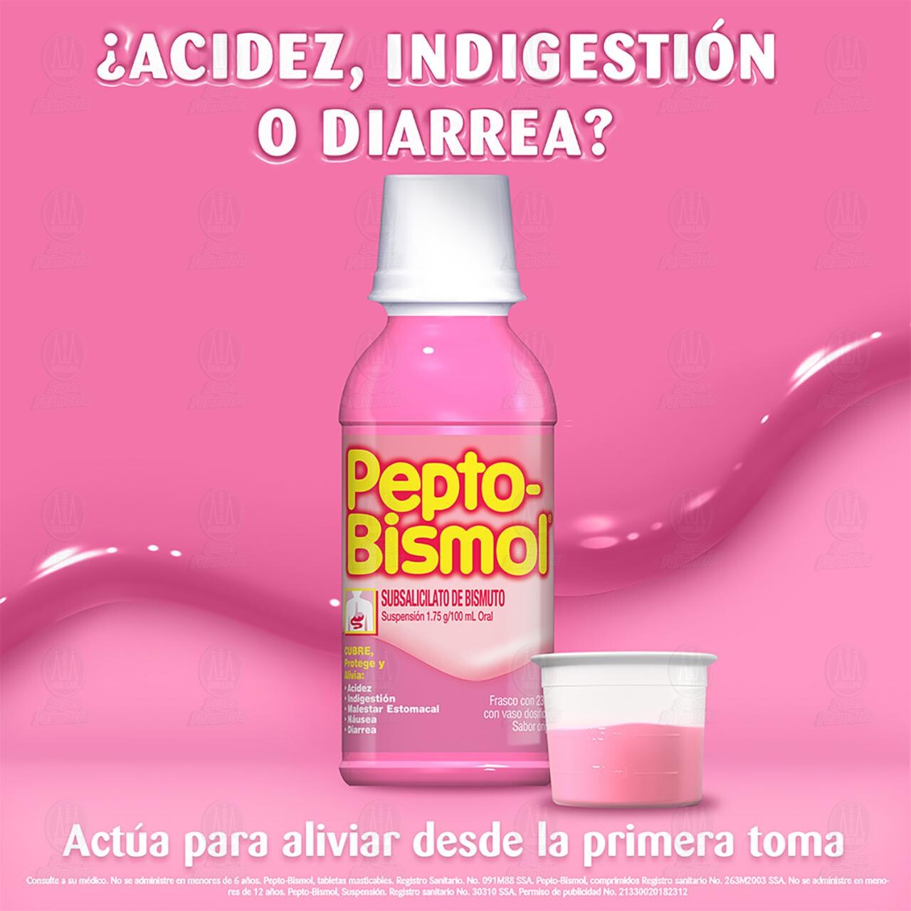 Pepto-Bismol 1.75gr/100ml Suspensi&oacute;n Sabor Original, 236 ml. image number 2