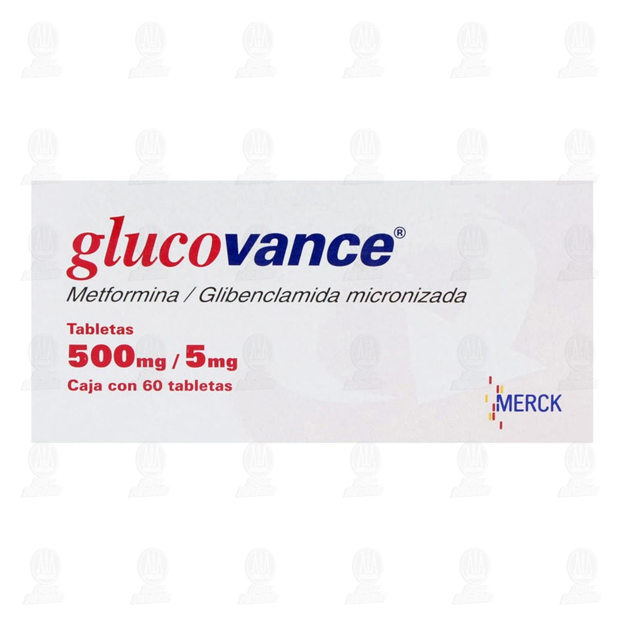Glucovance 500mg/5mg, 60 Tabletas. image number 1