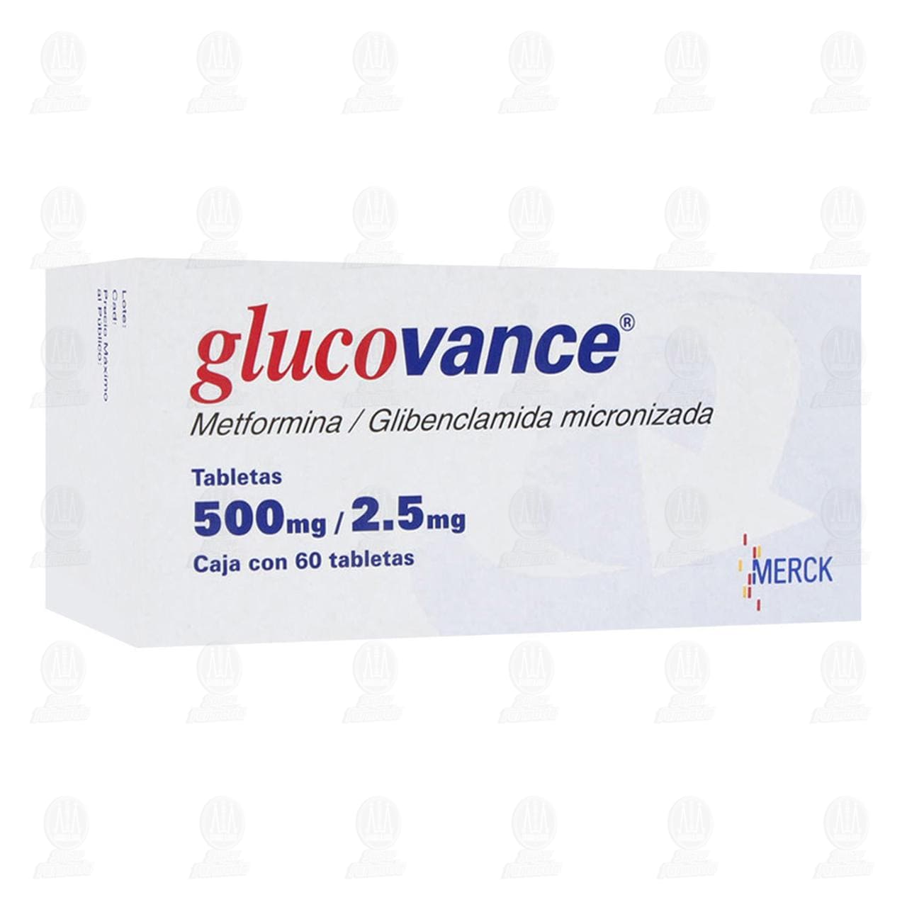 Glucovance 500mg/2.5mg, 60 Tabletas. image number 0