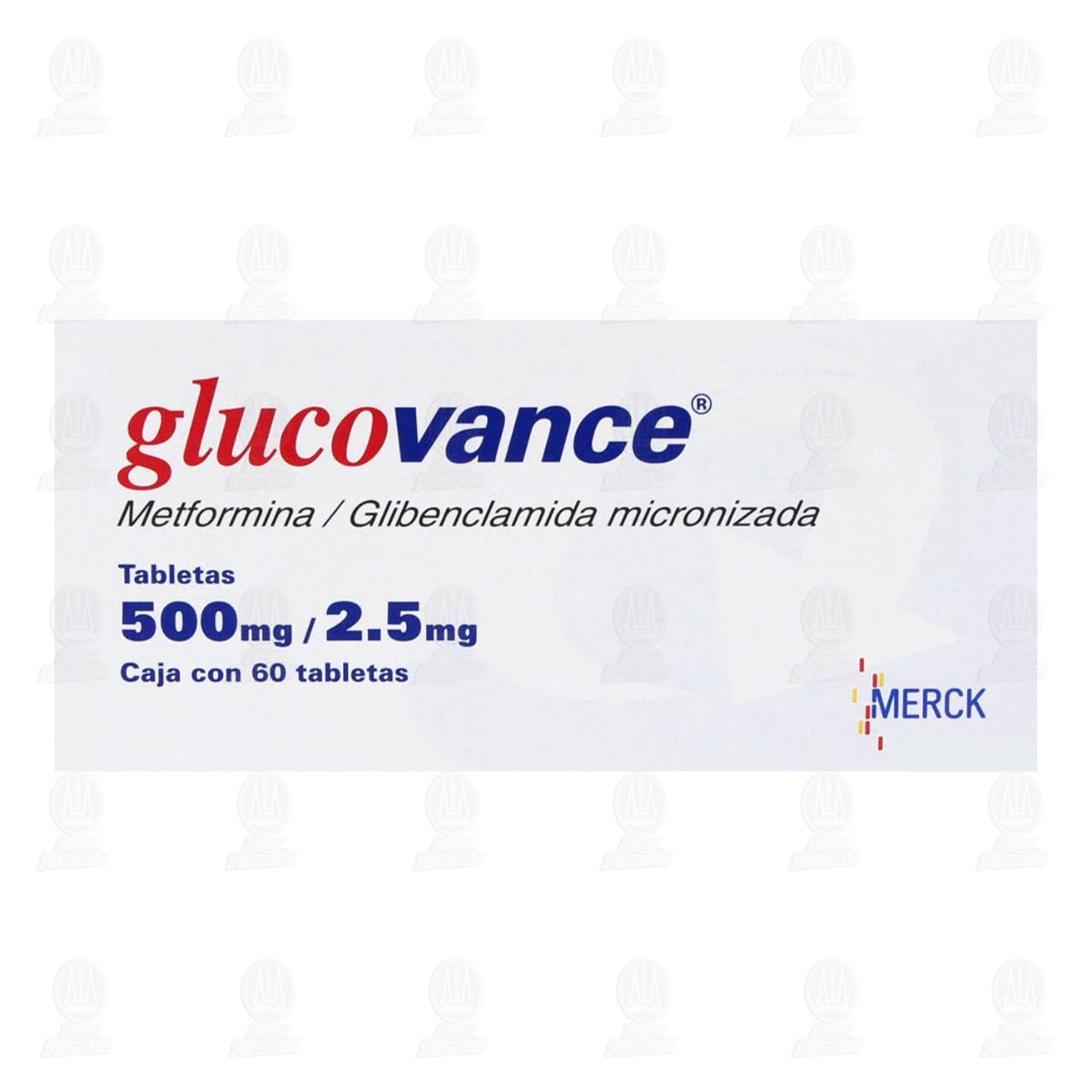 Glucovance 500mg/2.5mg, 60 Tabletas. image number 1