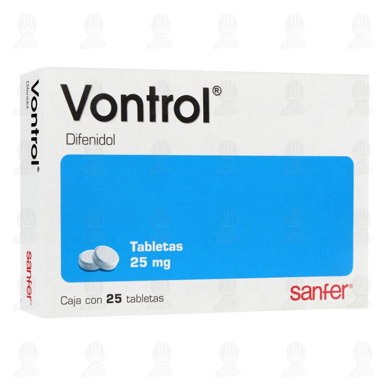 Vontrol 25 mg, 25 Tabletas. image number 0