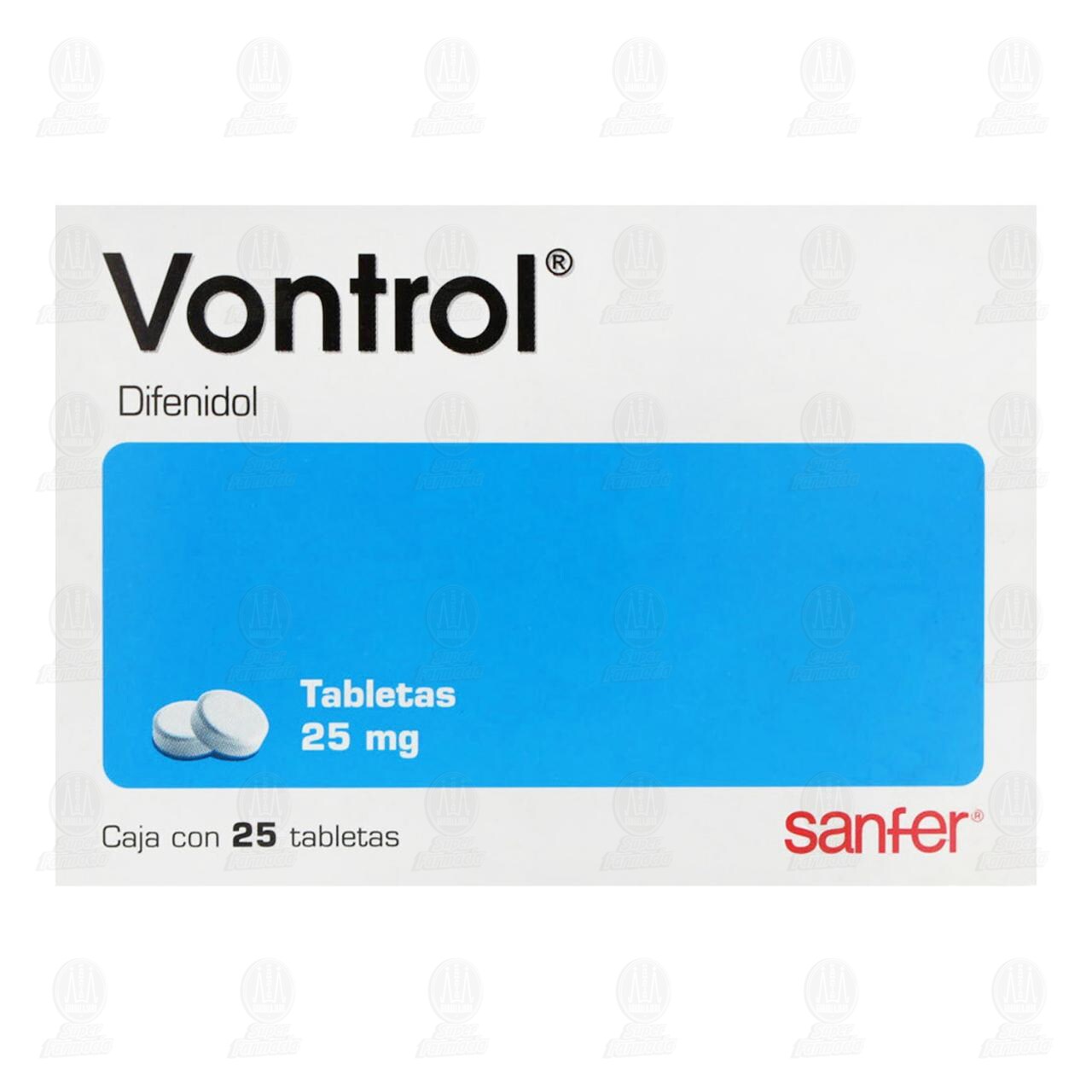 Vontrol 25 mg, 25 Tabletas. image number 1