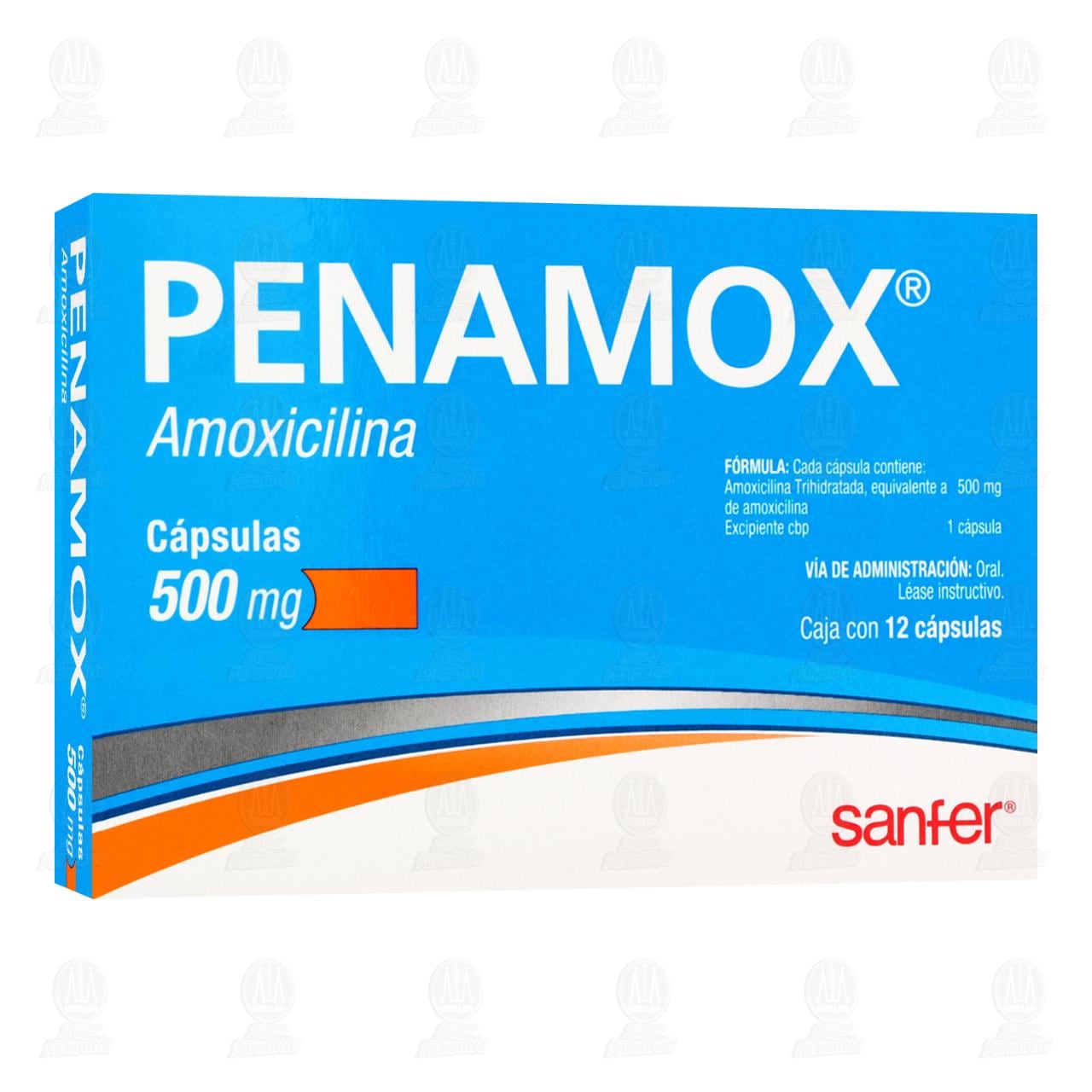Penamox 500 mg, 12 c&aacute;psulas. image number 0