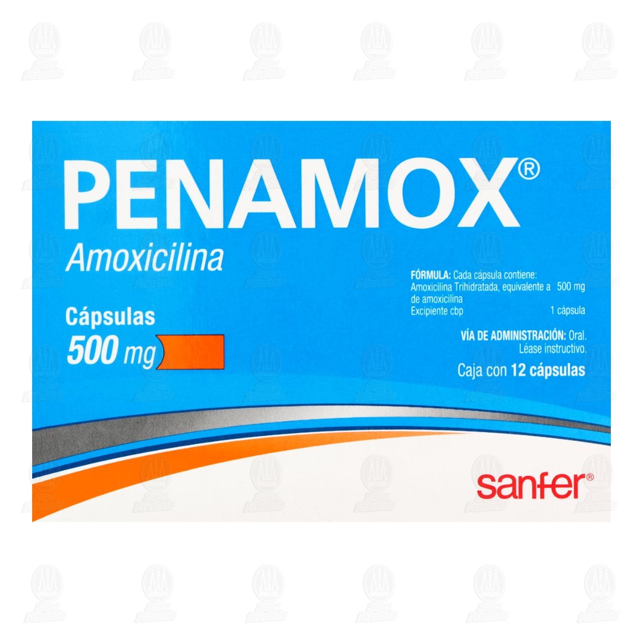 Penamox 500 mg, 12 c&aacute;psulas. image number 1