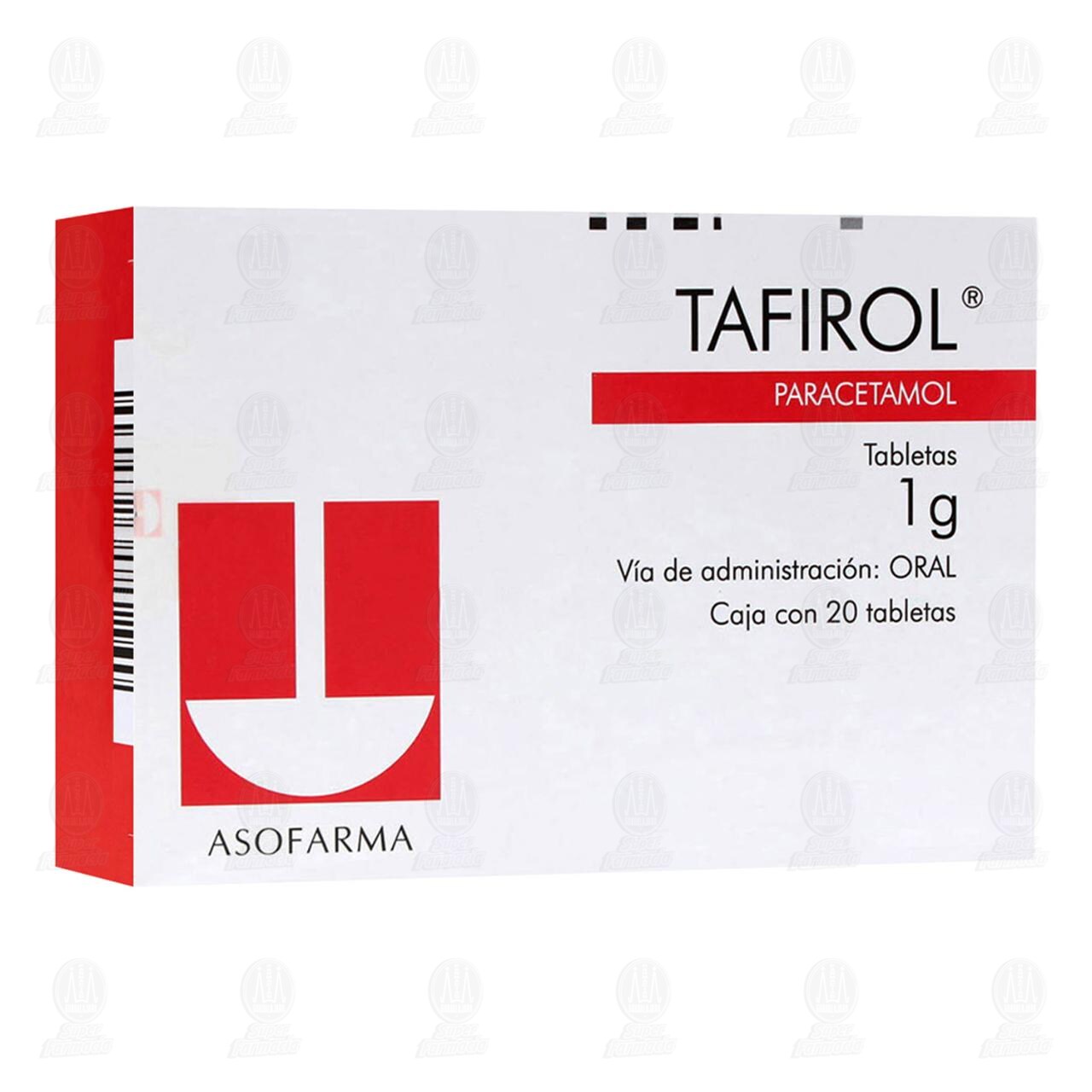 Tafirol 1 gr, 20 Tabletas.
