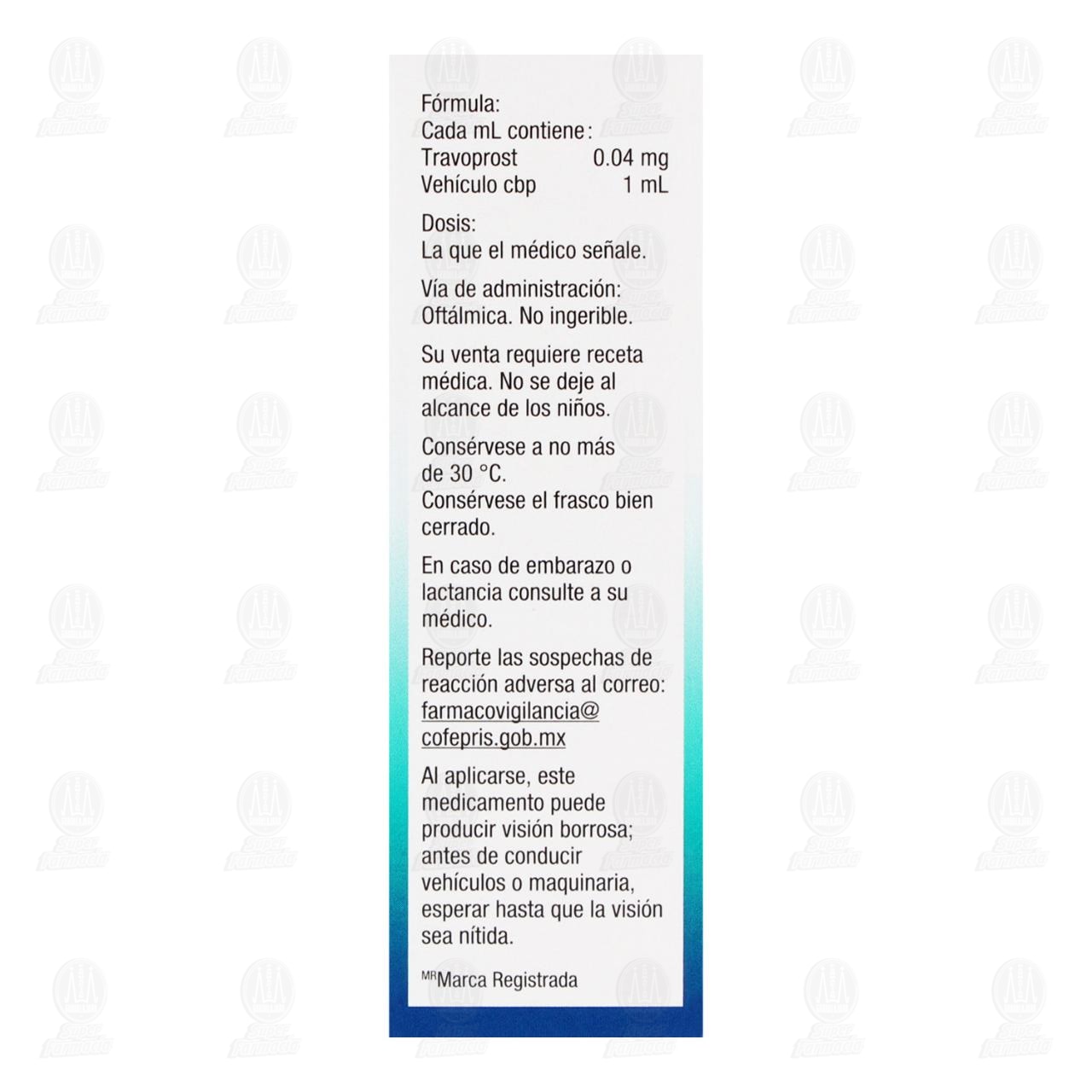 Travatan 0.004% Soluci&oacute;n, 2.5 ml. image number 2