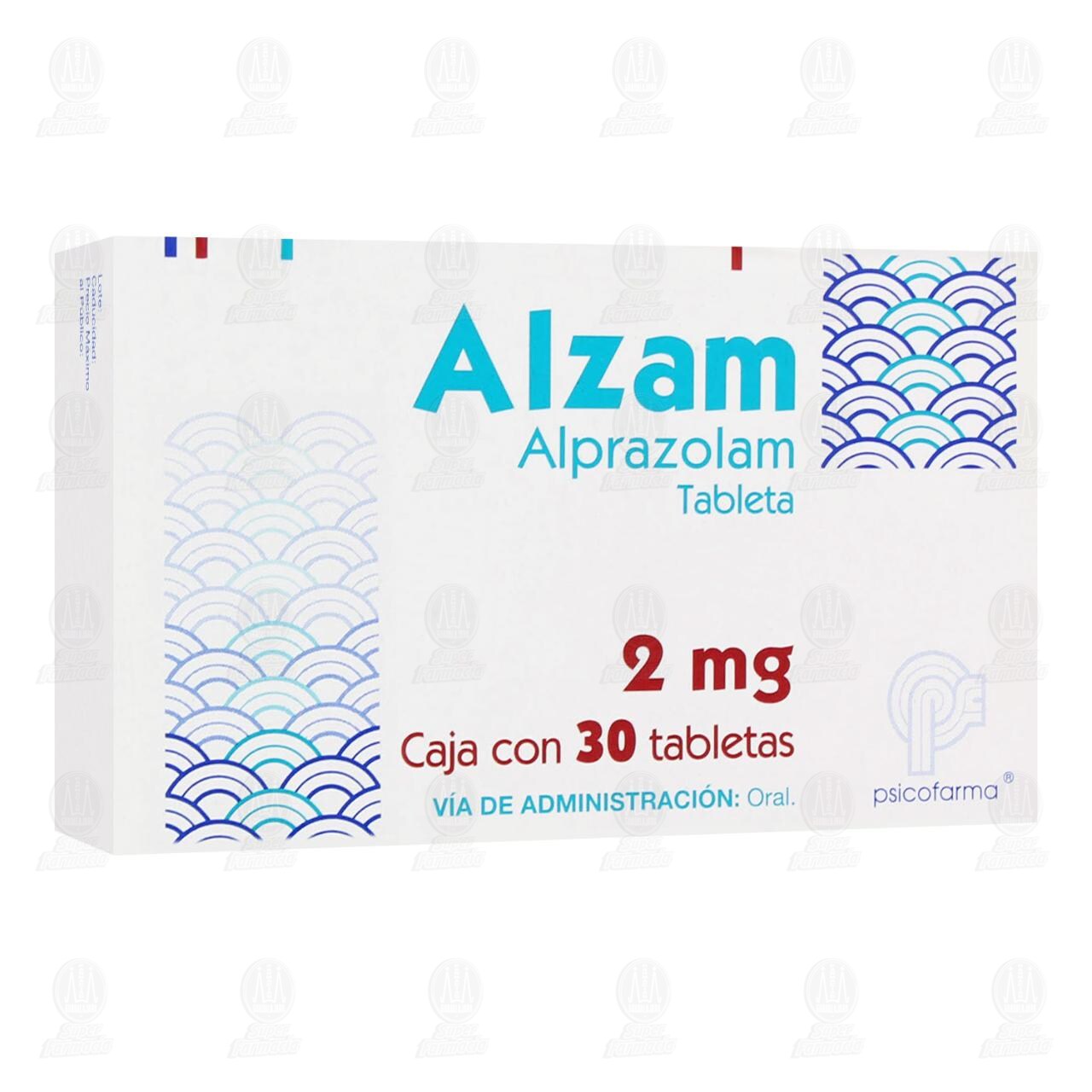 Alzam 2 mg, 30 Tabletas.