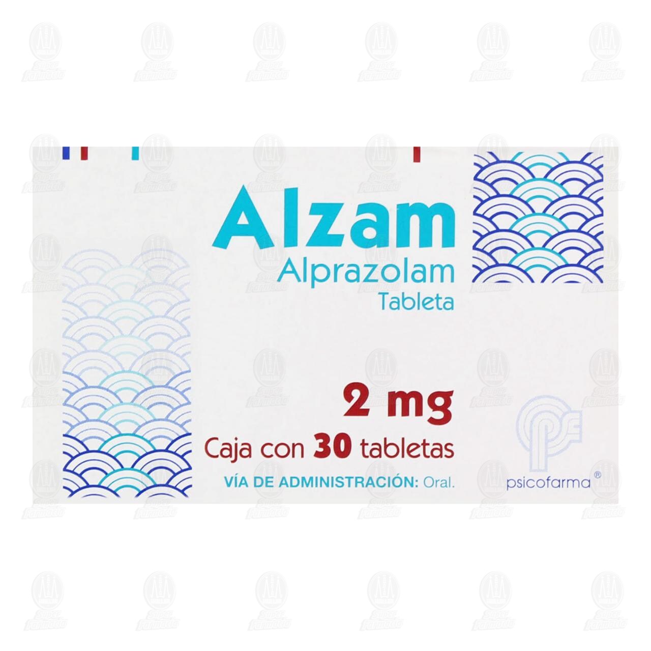 Alzam 2 mg, 30 Tabletas. image number 1
